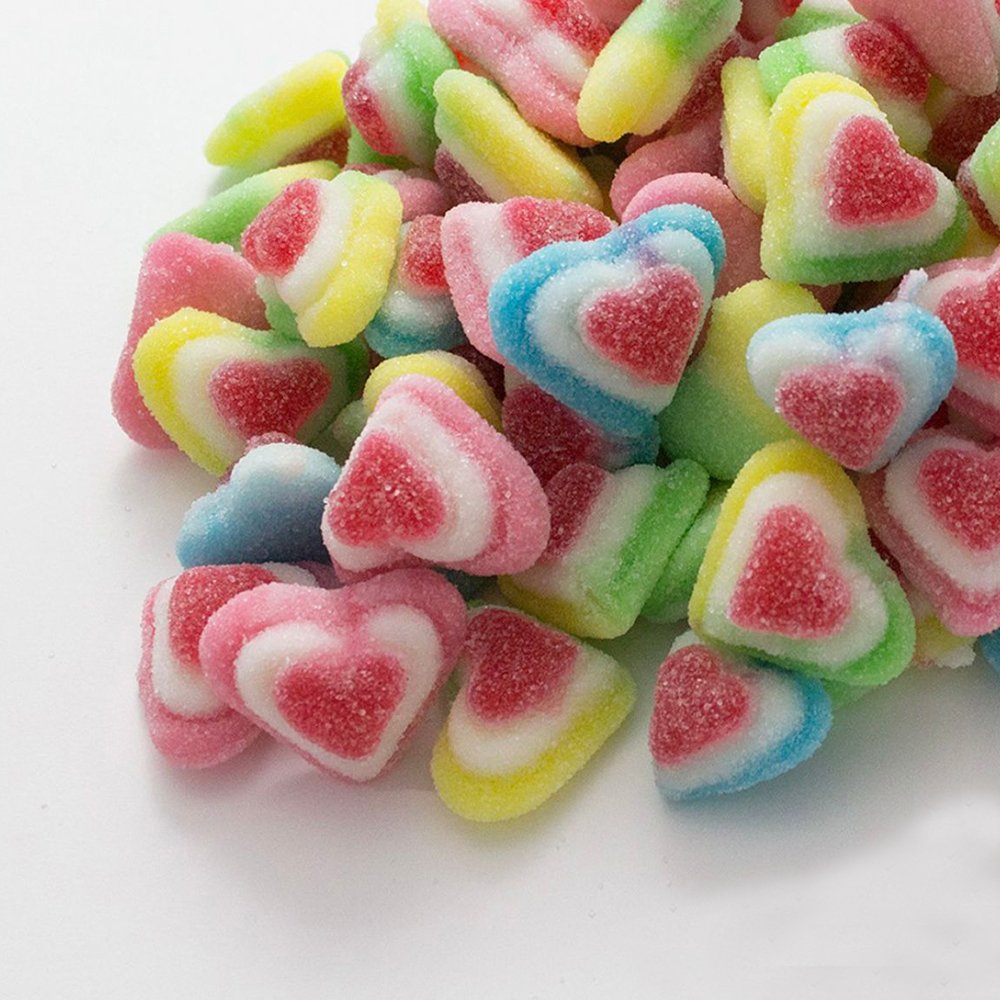 Sugared 3D Hearts