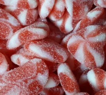 Sugared Strawberry Twist Hearts