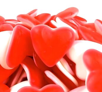 Jelly strawberry cream hearts