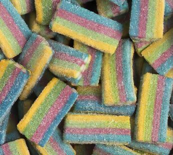 Sour rainbow bricks