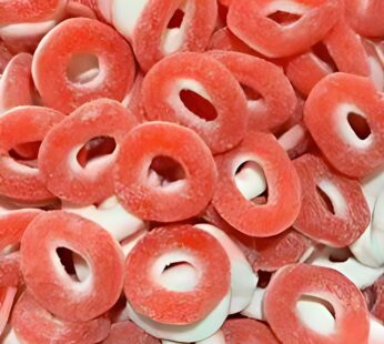 Sour strawberry rings