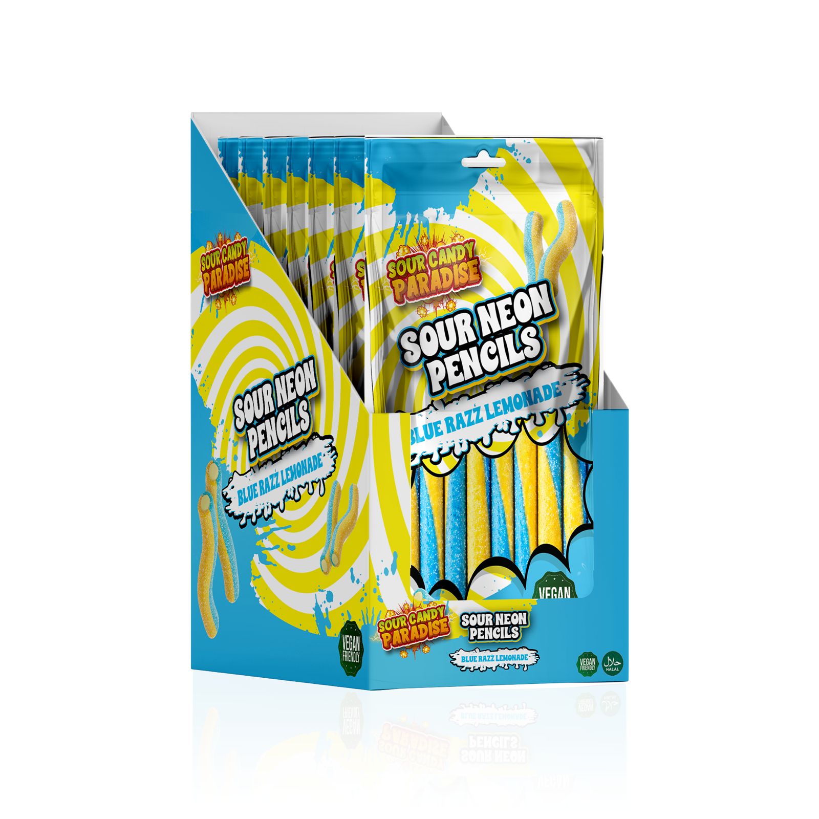 sour neon pencils Blue Razz Lemonade