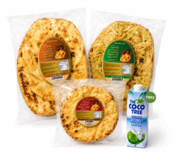 3 slags naanbrød + gratis kokosvand – kun 90 kr. | SohailTaps